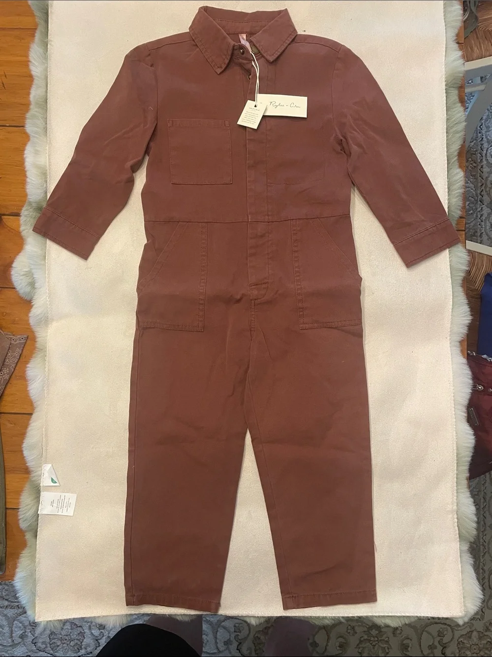Rylee + Cru Dusty Mahogany Jumpsuit